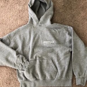 FOG (Fear of God) Essentials Hoodie, Gray, S